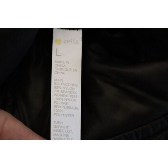 Zella NR481974MI Women's Sz Large Black Hybrid Quilted Jacket - Picture 4 of 14